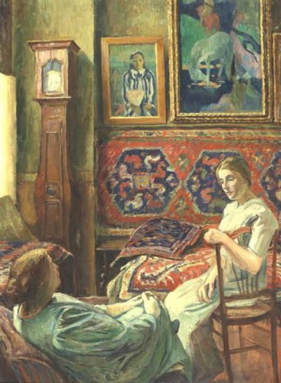 Conversación en el taller en Corneilla-de-Conflent de George Daniel de Monfreid